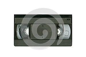 Vhs video cassette. Vintage casette. Old casette.
