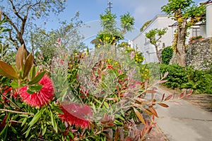 Via Axel Munthe in the village of Anacapri on the island of Capri