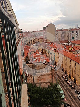 Via Borgo Dora, Turin Italy, form rooftop