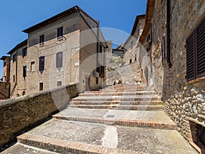 Via degli Innocenti street, San Gimignano, Italy