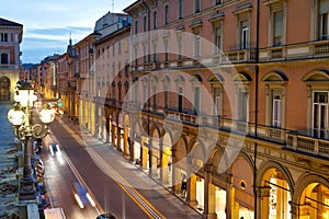 Via dell Indipendenza in Bologna, Italy