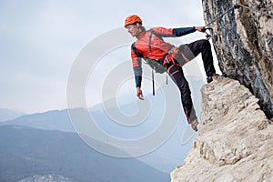 Via ferrata climber