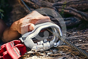 Via ferrata climbing