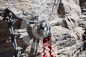 Via ferrata climbing