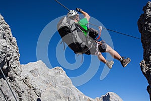 Via ferrata climbing (Klettersteig)