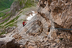 Via ferrata/ klettersteig climbing photo
