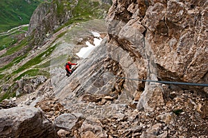 Via ferrata/ klettersteig climbing