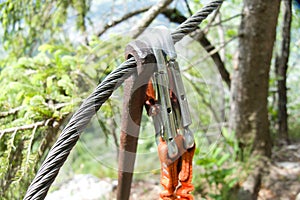 Via ferrata klettersteig fixed rope parh