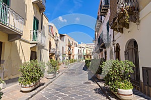 Via Giuseppe Garibaldi street in Lipari