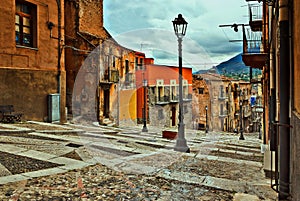 The Via Roma in Termini Imerese, it was the main staircase