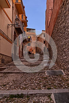 Via San Pietro in the historic district in the upper part photo