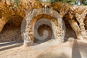 Viaduct in Laundry Room Portico with columns made of masonry