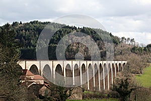 Viaduct of Mussy-sous-Dun in Burgundy