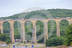 The viaduct near Souillac in the Midi-Pyrenees region of southern France photo