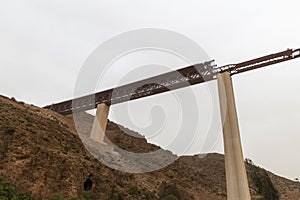 Viaduct under construction in Tlemcen province