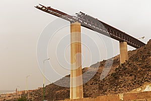 Viaduct under construction in Tlemcen province