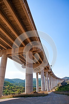 Viaducto de Bunol in Autovia A-3 road Valencia photo