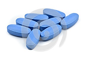 Viagra Generic blue pills photo