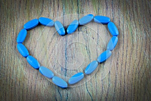 Viagra Generic blue pills photo