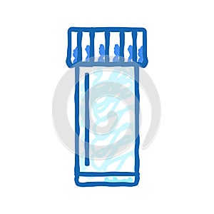 vial plastic package icon doodle illustration