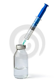 Vial and syringe