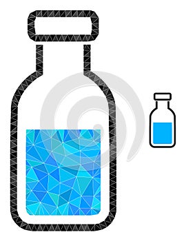 Vial Triangle Lowpoly Flat Icon