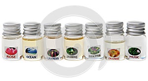 Vials aromatic oil