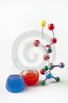 Vials with Fluid and Molecular Chain