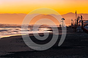 Viareggio Beach, Italy, Tuscany