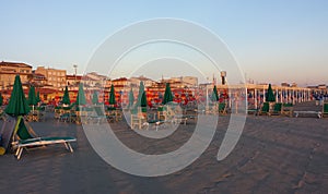 Viareggio, emptiness on a beach photo