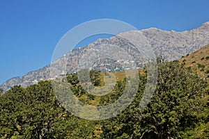 Viashno Devi Trikuta mountain from Heliport