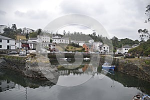 ViavÃÂ©lez, a town in the council of El Franco, in Asturias, Spain. photo