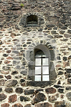 Viborg Olaf fortress window in Saint Petersburg