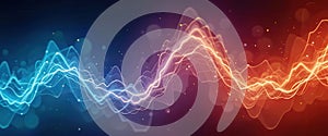 Vibrant abstract background with dynamic wave patterns for computer monitors