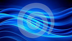 Dynamic Blue Abstract Waves Background