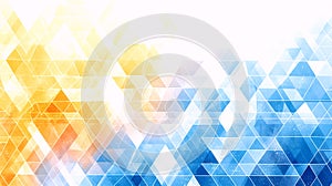 Abstract Geometric Triangle Pattern with Blue and Orange Gradient