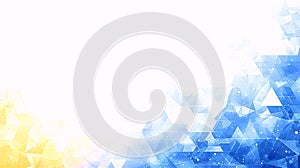 Abstract Geometric Background with Blue and Yellow Gradient