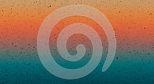 Abstract gradient background with orange teal and speckled texture