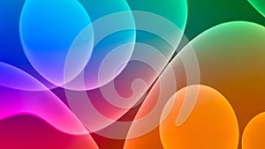 Abstract Gradient Bubbles Background.
