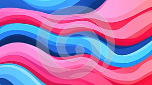 A vibrant abstract background featuring waves and lines, creating a playful distortion of space with a modern touch