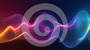 Vibrant abstract background with flowing waves of color creating a dynamic visual experience, perfect for design projects and