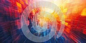 Vibrant Abstract Background with Pixelated Design, Dynamic Pixel Pattern Creating an Abstract Background