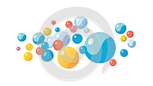 Vibrant Abstract Bubble Cluster - Dynamic Design Element, vector design Generative AI