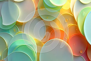 Vibrant Abstract Circle Pattern for Modern Design and Backgrounds Generative AI