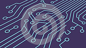 Vibrant Abstract Circuit Board Network Background, vector design Generative AI