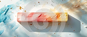 Abstract Gradient Block on Artistic Background