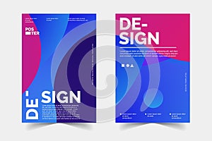 Vibrant Abstract Design Templates with Gradient Colors