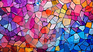 Vibrant Abstract Digital Mosaic: Bold Colors & Intricate Patterns