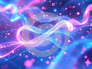 Abstract Digital Waveform Background