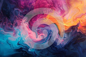 Vibrant abstract fluid art background